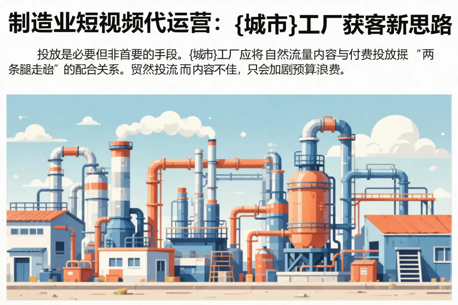 制造业短视频代运营:双城工厂获客新思路